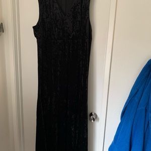 Black Velvet Maxi Dress